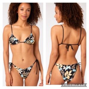 RIP CURL SUN DANCE TRIANGLE SET BLACK, LARGE